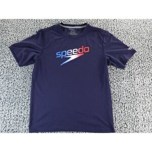 Speedo Men's Navy Blue Short Sleeve T Shirt SPF 50+ M‎